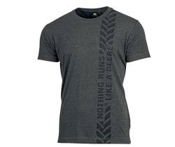 JOHN DEERE Graues T-Shirt Nothing Runs Like a Deere - Größe S-XXL (DE/NL/SE/PL, Alphanumerisch, M, Regular, Regular, Baumwolle) von JOHN DEERE