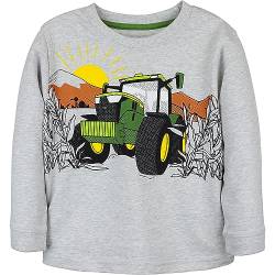 JOHN DEERE Kinder Sweatshirt Rugged Tractor - Grau, 2-4 Jahre Traktordruck (4 Jahre) von JOHN DEERE