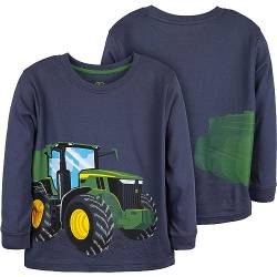 JOHN DEERE Kinder Sweatshirt mit Traktor-Druck - Blau, 2-4 Jahre (3-4 Jahre) von JOHN DEERE