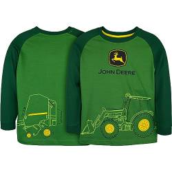 JOHN DEERE Kinder Sweatshirt mit Traktor-Print - Grün/Schwarz, 5-8 Jahre (6 Jahre) von JOHN DEERE