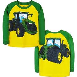 JOHN DEERE Toddler Sweatshirt Coming & Going mit Traktor-Print - Grün/Gelb, 2-4 Jahre (4 Jahre) von JOHN DEERE