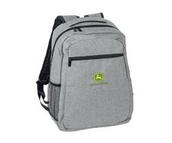 JOHN DEERE grauer Rucksack mit Logo - Wanderrucksack Schultasche Laptopfach von JOHN DEERE
