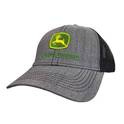 John Deere 6 Panel Oxford Grey Mesh Hat, camouflage von JOHN DEERE