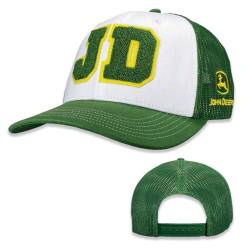 John Deere Baseball Cap Trucker Hat Chenille Trucker Hat Gr Green, Grün , Einheitsgröße von JOHN DEERE
