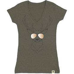John Deere Do Good Today Deer in Sunglasses Short Sleeve T-Shirt von JOHN DEERE