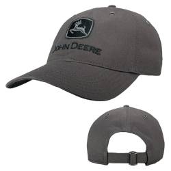 John Deere Mens Cotton Twill Logo Logo Hat Baseball Cap Charcoal von JOHN DEERE