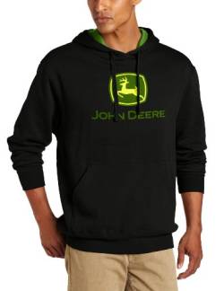John Deere NCAA Herren Trademark Logo Core Hood Pullover Fleece von JOHN DEERE