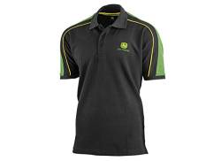 John Deere Polo Shirt Gr. L, Schwarz - Schwarz von JOHN DEERE