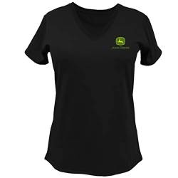 John Deere USA Farm Colorado State Pride Ladies V Neck T-Shirt State Outline Graphic Tee-Colorado-Medium von JOHN DEERE