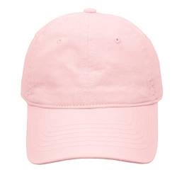 JOHNNY CHICOS Basic Baseball Cap Unisex mit gebogenem Schirm hochwertige Baumwolle Vintage Kappe Herren Damen Basecap im Washed Verstellbar Sonnenhut Baumwolle Mütze Vegan Golf Cabrio (Rosa) von JOHNNY CHICOS