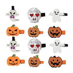 JOINPAYA 12st Halloween-haarschleifen Für Mädchen Halloween-haarschmuck Getränkespender Aus Glas Halloween-haarspangen Für Mädchen Japanischer Haarstab Krawatte Urlaubsartikel Kind von JOINPAYA