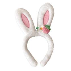 JOINPAYA Hasenohr Stirnband Plüsch-Osterhasenohren Stirnband mit Osterhasenohren kinder haargummis cute hair accessories Tier Haarband Stirnbänder für Mädchen Liebe Damen von JOINPAYA