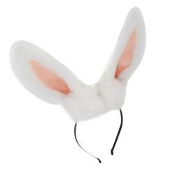 JOINPAYA Hasenohr Stirnband Stirnbänder für Mädchen Hasenohren Stirnband Haarschmuck Haargummis tierische stirnbänder Kostüm Stirnbänder japanisch Kleidung Handgemacht weißer Hase von JOINPAYA