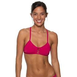 JOLYN Tomcat Tie-Back Athletic Bikini Top für Wettkampfschwimmen, Lebensschutz, volle Abdeckung, Damen-Badeanzug-Oberteil, Drachenfrucht, S von JOLYN