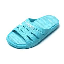 JOMIX Damen Pantoletten Rutschfest Sommer Damen Badepantolette Badeschuhe Badeschlappen Badelatschen Strandschuhe (Blau, 36 EU, SD8069) von JOMIX