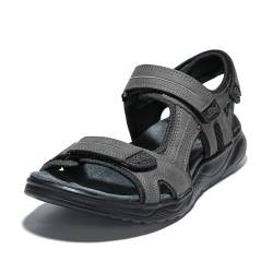 JOMIX Herren-Sandalen für den Sommer, bequem, sportlich, flach, Trekking, Meer, Strand, grau, 41 EU von JOMIX