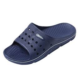 JOMIX Sandalen Herren Sommer Flip Flops Badelatschen Hausschuhe Sommer Pantoletten Badeschlappen (Blau, 45 EU, SU8082) von JOMIX