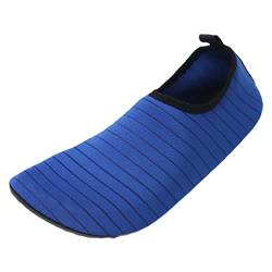 JOMIX Sommer Wasserschuhe Damen Strandschuhe Aquaschuhe Schnelltrocknende Sportlicher Barfuß Badeschuhe für Strand Pool Schwimmen Surfen (04 Royalblau, 39 EU) von JOMIX