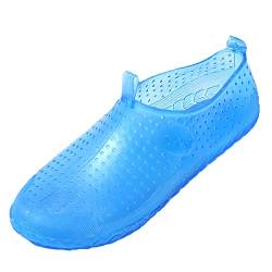 JOMIX Sommer Wasserschuhe Herren Strandschuhe Aquaschuhe Schnelltrocknende Einfarbig Barfuß Badeschuhe für Strand Pool Schwimmen Surfen (02 Royalblau, 43 EU) von JOMIX