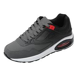 JOMIX Sportschuhe Sneaker Herren Laufschuhe Straßenlaufschuhe Turnschuhe Atmungsaktiv mit Luftkissen Outdoor Fitness Gym (Dunkelgrau, 41) von JOMIX