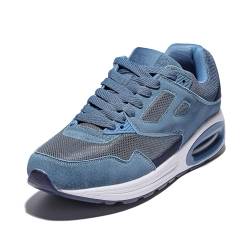 JOMIX Sportschuhe Sneaker Herren Laufschuhe Straßenlaufschuhe Turnschuhe Atmungsaktiv mit Luftkissen Outdoor Fitness Gym (Marine Blau, 44 EU) von JOMIX