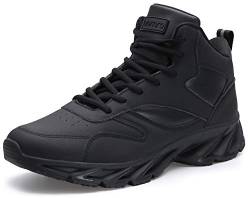 JOOMRA Stilvolle Herren Sneakers High Top Athletik inspirierte Schuhe, 2_All Schwarz, 41.5 EU von JOOMRA