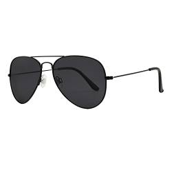 JOOX Polarisierte Retro runde Sonnenbrille für Damen und Herren, UV400 Schutz Pilotenbrille mit Metallrahmen für Unisex von JOOX
