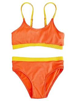 JOPHY & CO. Bademode für Mädchen und Mädchen, zweiteilig, Bikini-Set, Beachwear, verstellbar, Artikelnummer 5300, 2001 Orange, 16 Jahre von JOPHY & CO.