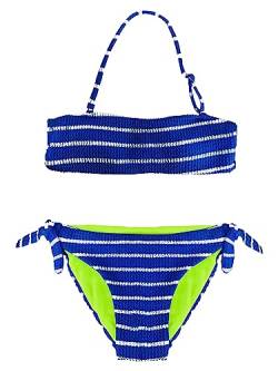 JOPHY & CO. Bademode für Mädchen und Mädchen, zweiteilig, Bikini-Set, Beachwear, verstellbar, Artikelnummer 5300, 9194 Blau, 10 Jahre von JOPHY & CO.