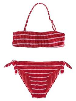 JOPHY & CO. Bademode für Mädchen und Mädchen, zweiteilig, Bikini-Set, Beachwear, verstellbar, Artikelnummer 5300, 9194 Rot, 10 Jahre von JOPHY & CO.
