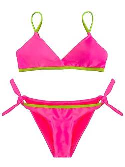 JOPHY & CO. Bademode für Mädchen und Mädchen, zweiteilig, Bikini-Set, Beachwear, verstellbar, Artikelnummer 5300, 9236 Fuchsia, 14 Jahre von JOPHY & CO.