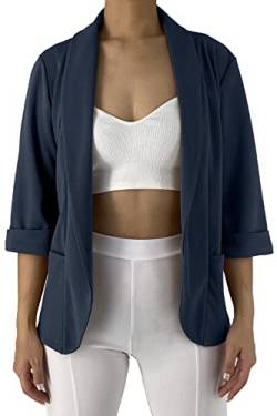 JOPHY & CO. Blazer Damenjacke mit Taschen (Code 5572) (XL, Dunkelblau) von JOPHY & CO.