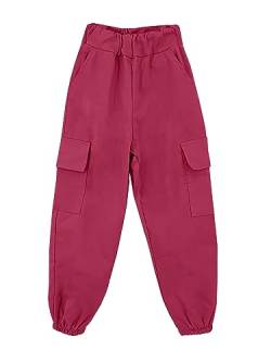 JOPHY & CO. Cargohose für Mädchen Streetwear mit mehreren Taschen (Code 8800), bordeaux, 8 Jahre von JOPHY & CO.