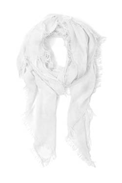 JOPHY & CO. Damen-Schal, elegant, leicht, weich, rechteckig, aus Eukalyptusfaser, einfarbig oder gemustert, Mehrfarbig Einheitsgröße (Weiß) von JOPHY & CO.