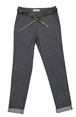 JOPHY & CO. Elastische Damen-Chino-Hose mit Gürtel (Cod. 3008), denim, XS von JOPHY & CO.