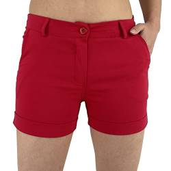 JOPHY & CO. Kurze Damen-Shorts mit Taschen (Code 3019), rot, S von JOPHY & CO.