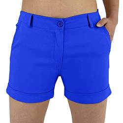 JOPHY & CO. Kurze Shorts für Damen mit Taschen (Art. 3019), Königsblau, XS von JOPHY & CO.