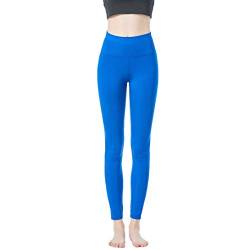 JOPHY & CO. Leggings für Damen, Bielastisch, hohe Taille, für Fitness, Sport, Yoga-Hose, weich, elastisch (Cod. 9839), Königsblau, M von JOPHY & CO.