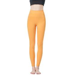 JOPHY & CO. Leggings für Damen, Bielastisch, hohe Taille, für Fitness, Sport, Yoga-Hose, weich, elastisch (Cod. 9839), Senf, XL von JOPHY & CO.