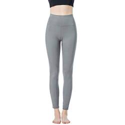 JOPHY & CO. Leggings für Damen, Bielastisch, hohe Taille, für Fitness, Sport, Yoga-Hose, weich, elastisch (Cod. 9839), grau, XL von JOPHY & CO.
