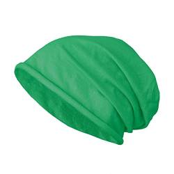 JOPHY & CO. Mütze aus 100 % Baumwolle, elastisch, lange Unisex, für Erwachsene, Herren, Damen und Kinder, Hut im Slouch-Stil, leicht, Cod.1213, Grasgrün, One size von JOPHY & CO.