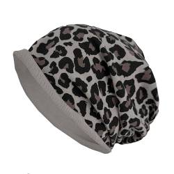 JOPHY & CO. Mütze aus 100 % Baumwolle, elastisch, lange Unisex, für Erwachsene, Herren, Damen und Kinder, Hut im Slouch-Stil, leicht, Cod.1213, Leopardenschlamm, One size von JOPHY & CO.