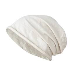 JOPHY & CO. Mütze aus 100 % Baumwolle, elastisch und lang, Unisex, für Erwachsene, Herren, Damen und Kinder, leichte Mütze im Slouch-Stil, Artikelnummer 1213, beige, One size von JOPHY & CO.