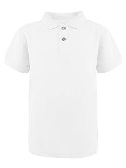 JOPHY & CO. Poloshirt für Schultraining, kurzärmelig und lang, für Kinder und Jugendliche, Unisex, Artikelnummer 2900, 2905 Weiß, 6 Jahre von JOPHY & CO.