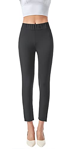 JOPHY & CO. Skinny Leggings für Damen, hergestellt in Italien, leicht, bequem, elastisch, lässig, Code 5998, Cabana, Schwarz L von JOPHY & CO.