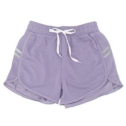 Sportliche Shorts für Damen, kurze Shorts aus Baumwolle mit Kordelzug, Sommer, bequem und atmungsaktiv, für zu Hause, lässig, Joggen, Yoga und Fitness (Code 7800), Flieder 7808, XL von JOPHY & CO.