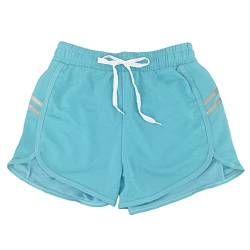 Sportliche Shorts für Damen, kurze Shorts aus Baumwolle mit Kordelzug, Sommer, bequem und atmungsaktiv, für zu Hause, lässig, Joggen, Yoga und Fitness (Code 7800), Türkis 7808, XL von JOPHY & CO.