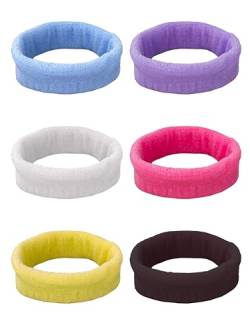 Stirnband und Haar-Accessoires, ideal für Frauen und Mädchen, breites elastisches weiches Sportbandana, Modell 71400 (6 Stück, 6 Stück, 15028-mehrfarbig) von JOPHY & CO.