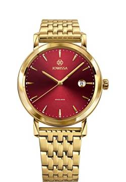 JOWISSA Gold/Rot Magno Schweizer Herrenuhr J4.544.L von JOWISSA