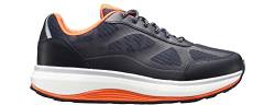 JOYA Cancun II Black/Orange - Herren Sneaker aus Leder und Mesh - 41 2/3 von JOYA